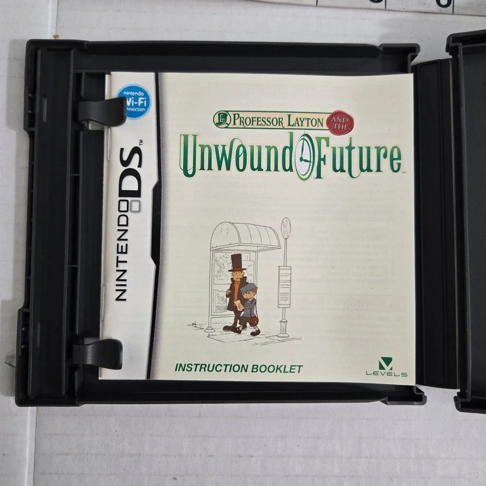 Professor Layton and the Unwound Future Nintendo DS 2010 CIB Complete Manual